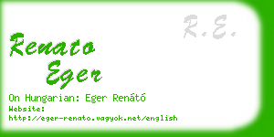 renato eger business card